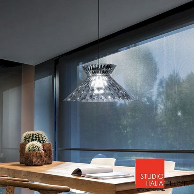 Euroluce 2017 Euroluce 2017 Discover The Impressive Lighting Trends at Euroluce 2017 sugegasa led suspension ceiling lamp crystal studio italia design