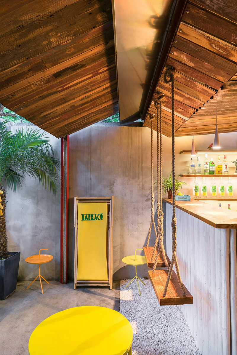 Inside An Incredible Bar In Shanghai With Tropical Decoration